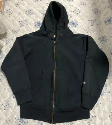 빨간색 택 미국제 눈 없음 리버스 위브 USA 챔피온 후드티 L