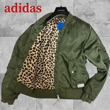 adidas 아디다스 MA-1 밀리터리 자켓 레오파드 올리브