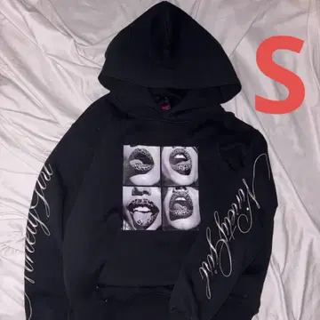 9090 girl Rip Print Hoodie