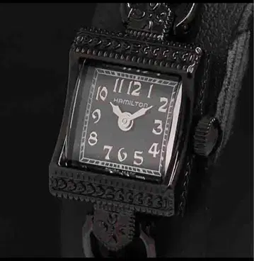 HAMILTON 빈티지 블랙 시계