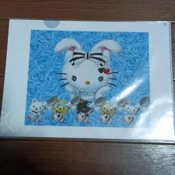 헬로키티 파랑 장미와 앨리스 클리어 파일