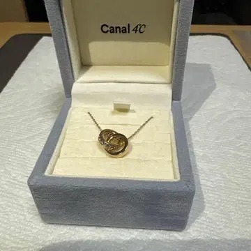 Canal 4C 더블 링 목걸이