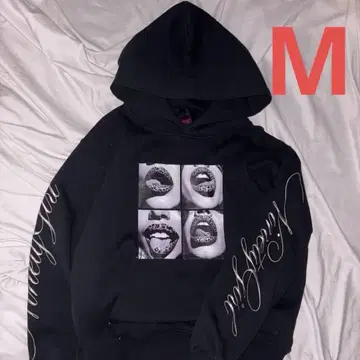 9090 girl Rip Print Hoodie