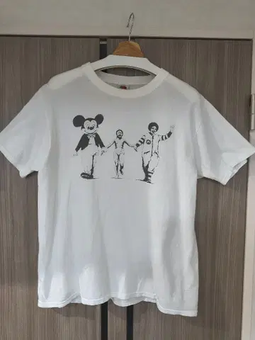 뱅크시 FRUIT OF THE LOOM XL 나팜 티셔츠