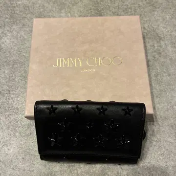 JIMMY CHOO 블랙 가죽 키케이스