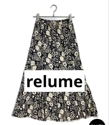 [ relume ] 저널 스탠다드 레트로 플라워 프린트 머메이드 스커트