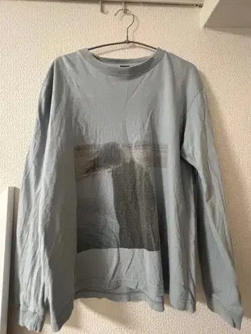 카네코 아야노 머리 롱T 애시드 블루 M