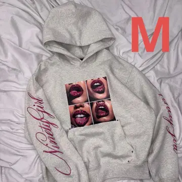 9090 girl Rip Print Hoodie