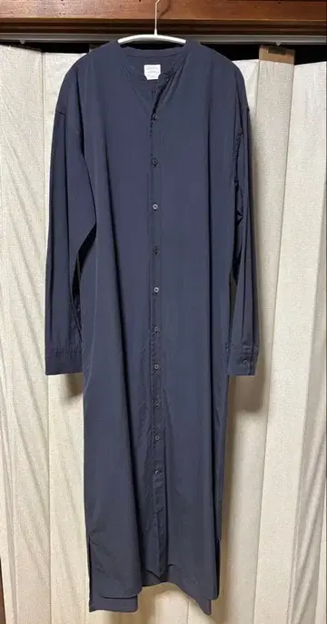 Phlannel 네이비 셔츠 원피스 긴팔