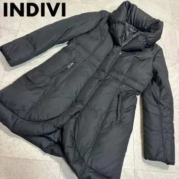 INDVI 인디비 다운 코트 롱 기장 숄카라 40