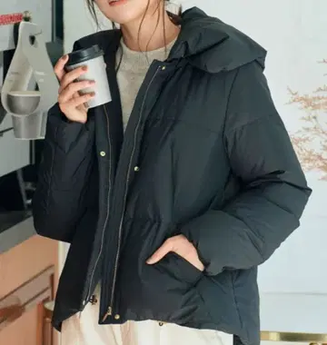 Grove 감싸는 다운 블랙 S 사이즈