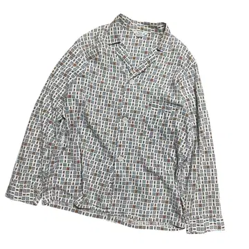 60s Penny's TOWNCRAFT 오픈 셔츠 파자마 셔츠 올 패턴