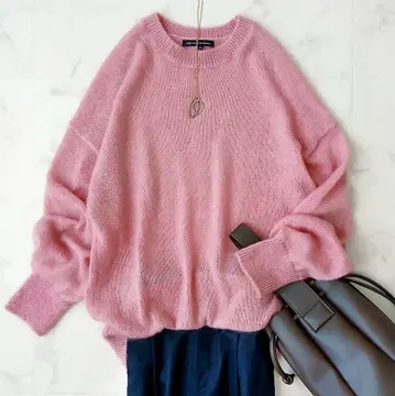 새상품급 23구 정가 2만 3천 고급 모헤어 크루넥 니트 풀오버 38