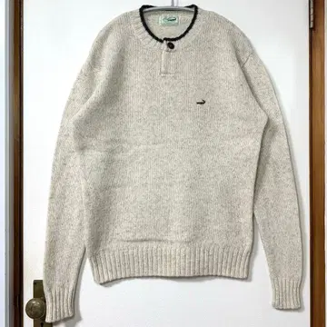 새상품급 CROCODILE 크로커다일 울 스웨터 니트 버튼 MIX