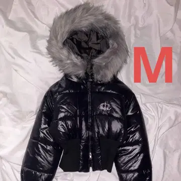 9090 girl Fur Hooded Puffer Jacket