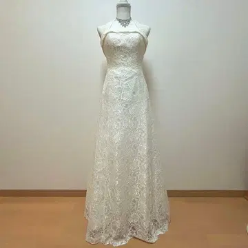 [ 새상품급 ] DRESS BLACK 전체 레이스 롱 드레스