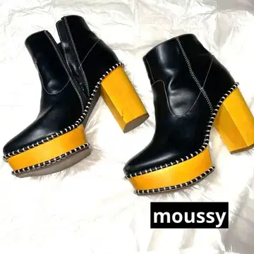 moussy 마우지 우드 밑창 부츠