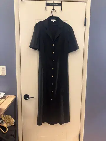 RIHOAS 블랙 셔츠 원피스 L