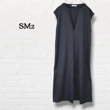 SM2 롱 원피스 슬릿 프리 블랙