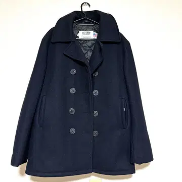 미사용급 XL 샷 피 코트 퀼팅 더블 브레스트 U.S 740N