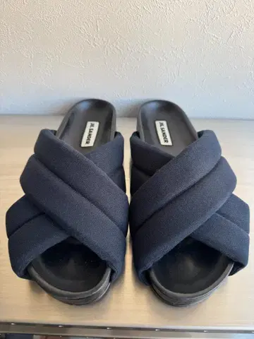 JIL SANDER 질 샌더 패디드 캔버스 샌들