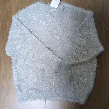 le.coeur blanc 라메 샤기 니트