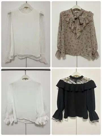 상의 4개 묶음 판매 미사용 택 포함