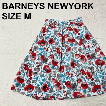 바니스뉴욕 무릎 기장 플레어 스커트 꽃무늬 화려하고 귀여운 (295)