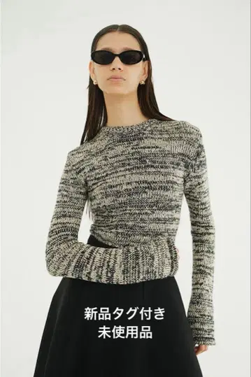 CLANE 클라네 COTTON SHORT KNIT TOPS MIX 2