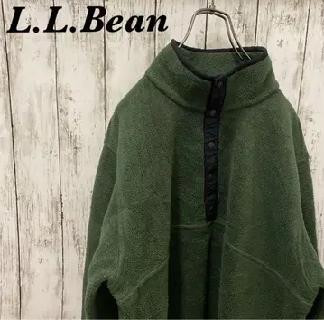 [ 빈티지 ] L.L.Bean 플리스 하프 버튼 보아 포켓 SM