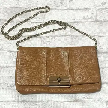 오늘 발송 로즈버드 ROSE BUD 카멜 가죽 클러치백 천연 가죽