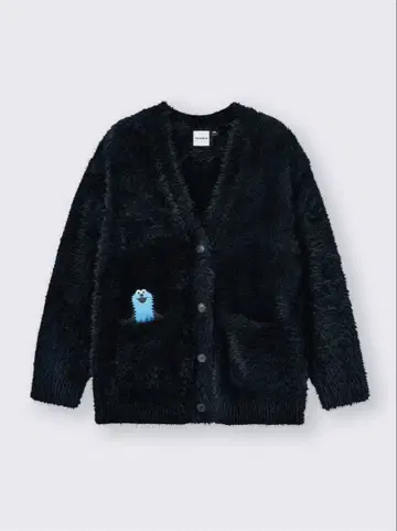 퍼펫 스 오버 사이즈 가디건 ( 블랙 S 사이즈 )