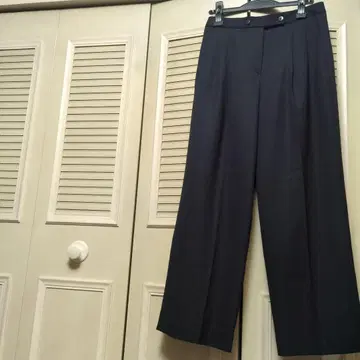 띠어리 럭스 다크 네이비 와이드 팬츠 size 38