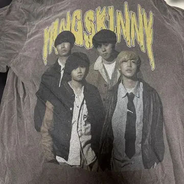 그레이 T셔츠 L 사이즈 그래픽 프린트