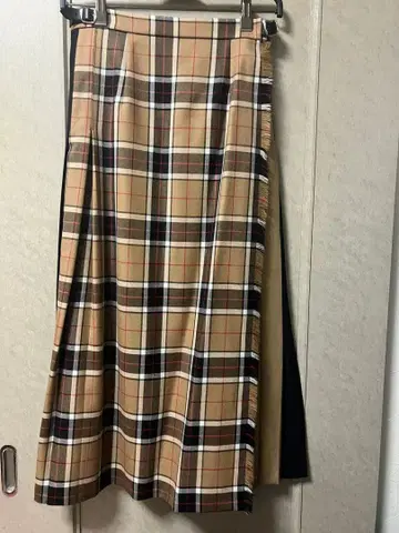 오닐 오브 더블린 2컬러 콤비 퀼트 체크 스커트 맥시 길이 M 상당