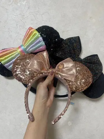 머리띠 세트 (스팽글 큐빅)