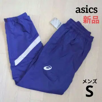 새상품 asics 윈드 팬츠 남성용 S 블루 아식스 트레이닝