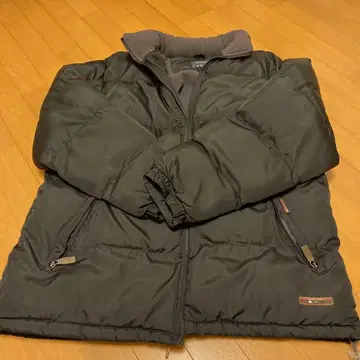 다운 자켓 블랙 LL 사이즈 안쪽 플리스 라이닝 포켓 부착