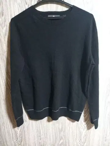 +J 유니클로 캐시미어 100% 니트 블랙 크루넥 스웨터 S