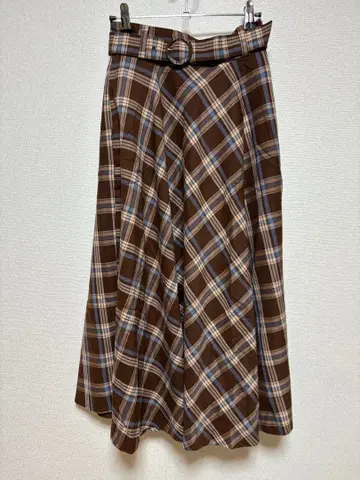 FFC 삭소니 서큘러 벨트 스커트