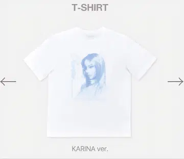 미사용 새상품 aespa 서울콘 MD 셔츠 카리나