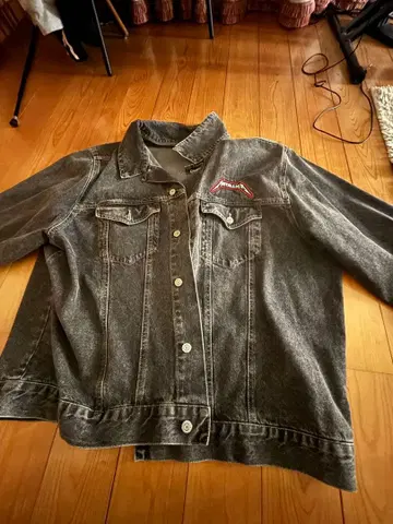 Metallica 데님 자켓 그레이