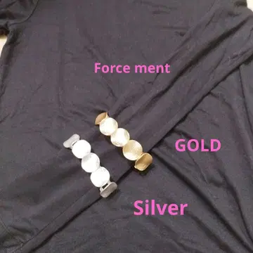 forcement 골드&실버 신축 팔찌