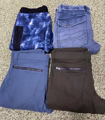 워크맨 작업 바지 4개 묶음 판매