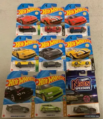 핫휠 미니카 9대 세트 페라리 Ferrari SF90 F40