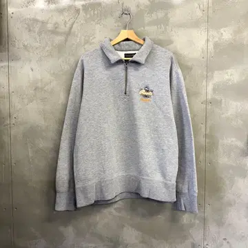 ROOTS 하프 지퍼 맨투맨 트레이닝복 루츠 비버 애니멀 자수