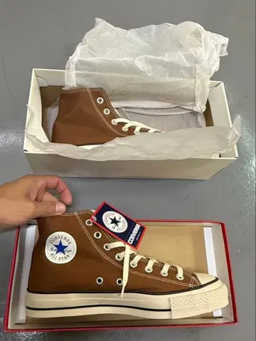일본제 Converse All Star AS J HI 안장 브라운