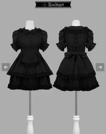 DimMoire 절 메이드 원피스 블랙