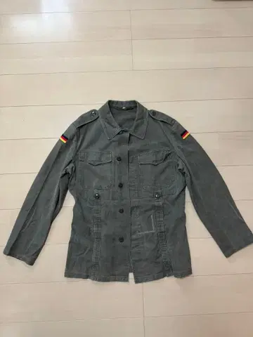 독일 국기 디자인 밀리터리 자켓 그레이