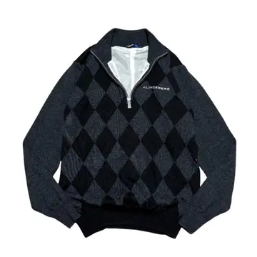 미사용 J.LINDEBERG 고기능 하프 지퍼 니트 방한 스트레치